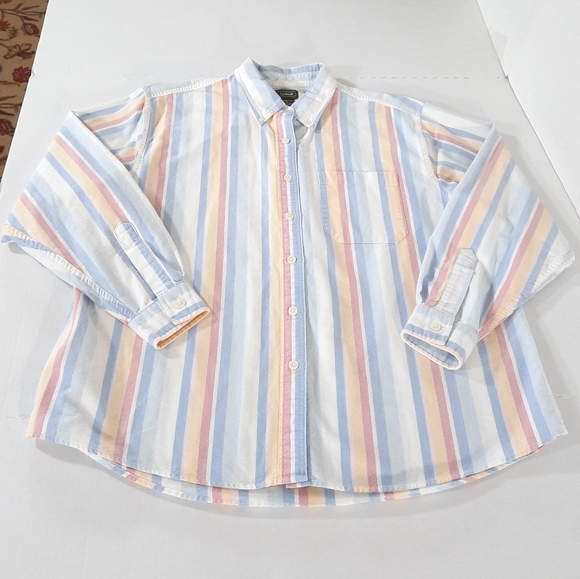 L.L. Bean Tops - LL Bean Colorful Striped LS Oxford Shirt